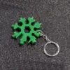 Брелок мультитул "Снежинка" 18 в 1 - GREEN