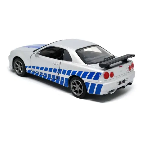Nissan Skyline Ares GTR R34 Diecasts Fast & Furious Paul Walker - 1:36