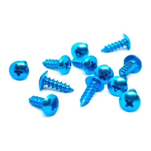 Кольорові саморізи - 2 см - СИНІ