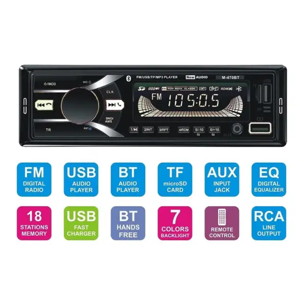 Бюджетна автомагнітола Emmerson M-470BT