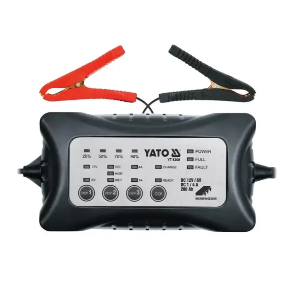 Професійний зарядний пристрій YATO YT-8300 для авто акумуляторів