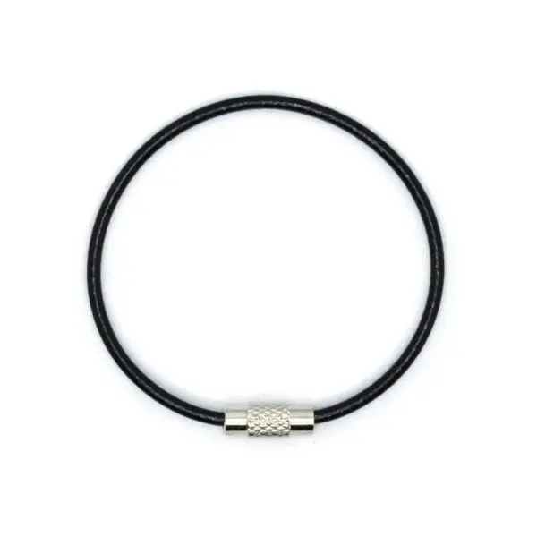 Гнучке кільце для ключів - ЧОРНЕ