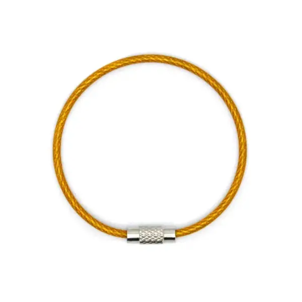 Гнучке кільце для ключів - ЖОВТЕ