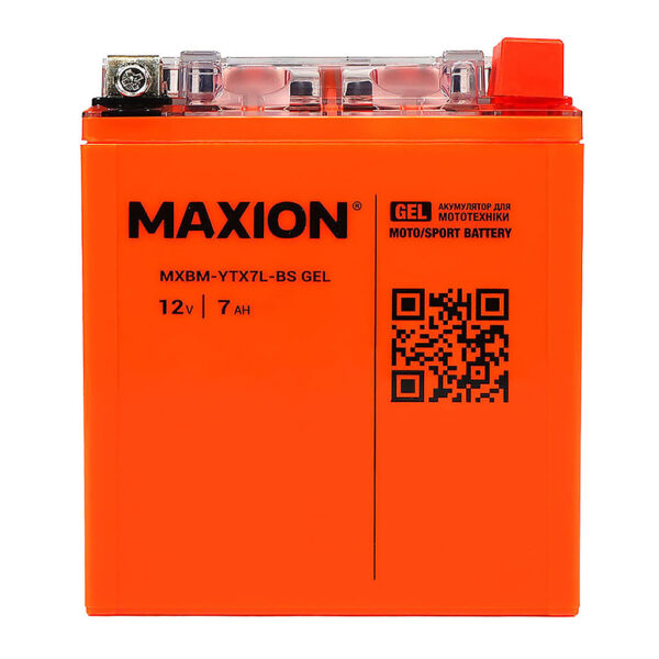Мото-акумулятор MAXION MXBM-YTX7L-BS (12V, 7Ah, 85A)