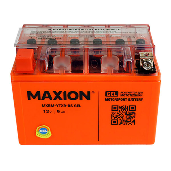 Мото-акумулятор MAXION MXBM-YTX9-BS GEL (12V, 9Ah, 120A)