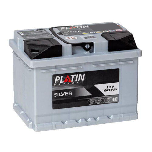 Автомобільний акумулятор PLATIN SILVER 12V 60Ah (60Аг) 540A R+