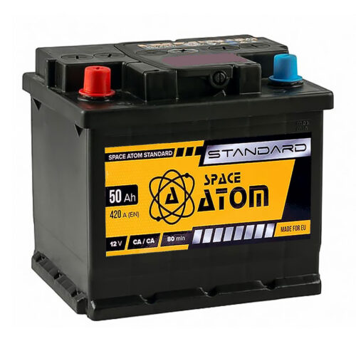 Автомобільний акумулятор Space Atom 50 Ah (50Аг) 420A L+