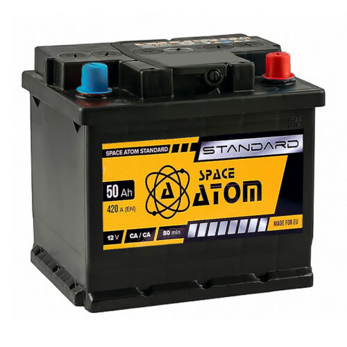 Автомобільний акумулятор Space Atom 50 Ah (50Аг) 420A R+