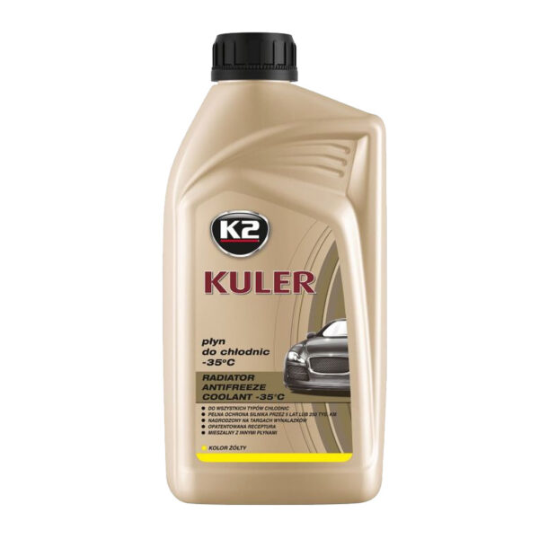Antifreeze-K2-Kuler--35C-Yelow-1L Антифриз K2 KULER -35°C Yellow (Жовтий) 1 л