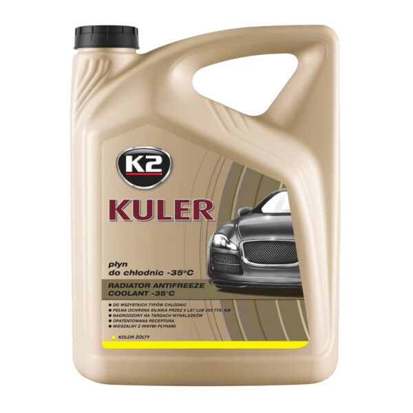 Антифриз K2 KULER -35°C Yellow (Жовтий) 5 л