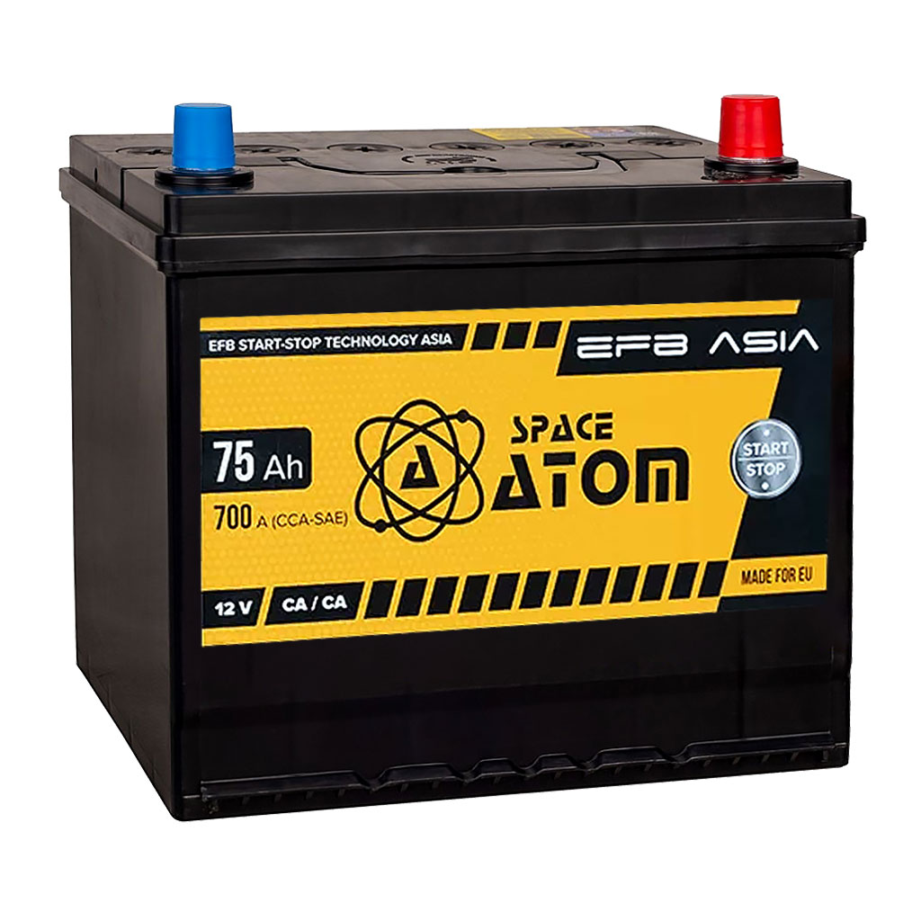 Акумулятор Space ATOM 75Ah (75Аг) 700A ASIA R+