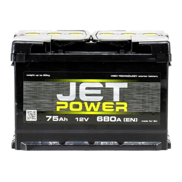 Автомобільний акумулятор Jet Power 75Ah (75Аг) 680A