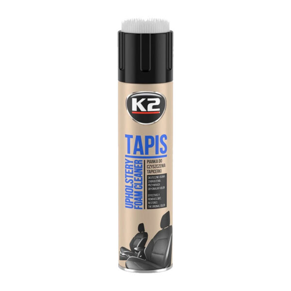 K2-TAPIS-UPHOLSTERY-CLEANING-FOAM-WITH-BRUSH-600ML-AEROSOL_1 Очищувач оббивки K2 Tapis (600 мл)