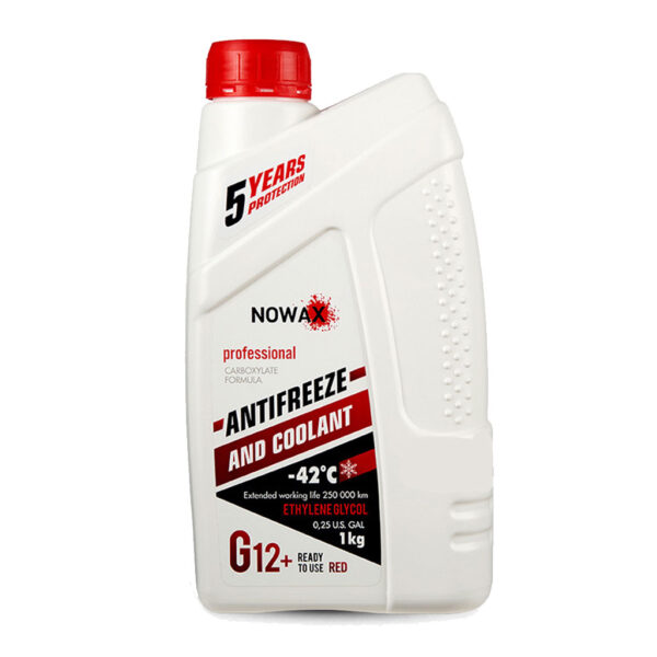 NOVAX-ANTIFREEZE-AND COOLANT-G12+-RED-1kg Антифриз Nowax G12+ Red (1 кг)