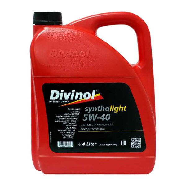 Divinol-Syntholight-5W-40-4-L Моторна олива Divinol Syntholight 5W-40 4л