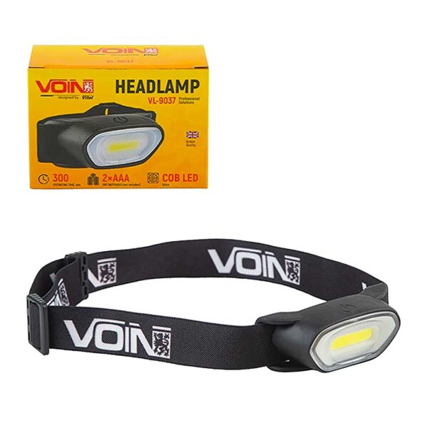 Налобний ліхтар VOIN VL-9037 LED COB 80Lm