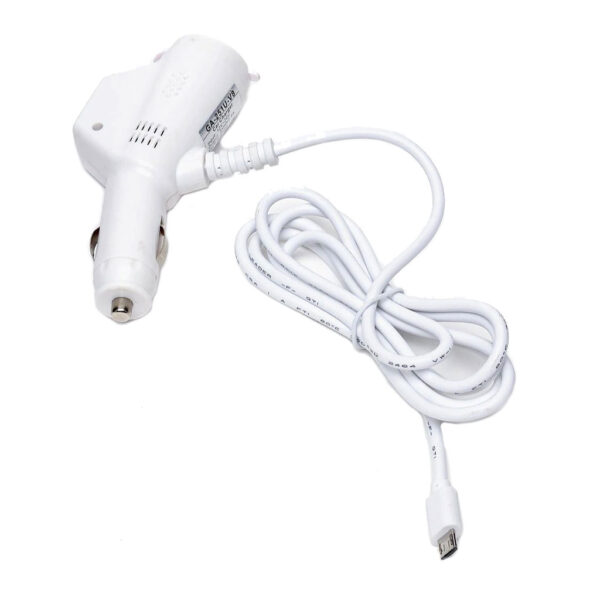 Автомобільний зарядний пристрій GA-251U-V8 з кабелем micro USB, білий