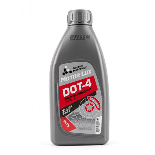 Гальмівна рідина DOT 4 Motor Lux 820 г
