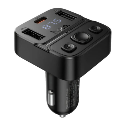 Hoco-E87-35W-High-Power-In-Car-Wireless-FM-Transmitter-Bluetooth-5.4-Car-Charger-with-USB-A+amp-USB-C-PD20W_1 FM-модулятор Hoco E87 зверху