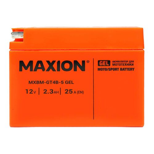 Етикетка акумулятора MAXION GT4B-5