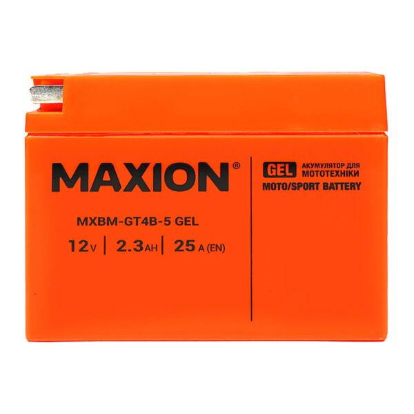 Етикетка акумулятора MAXION GT4B-5
