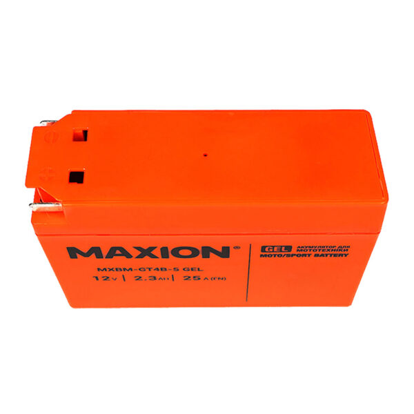 Мото акумулятор MAXION GT4B-5 зверху