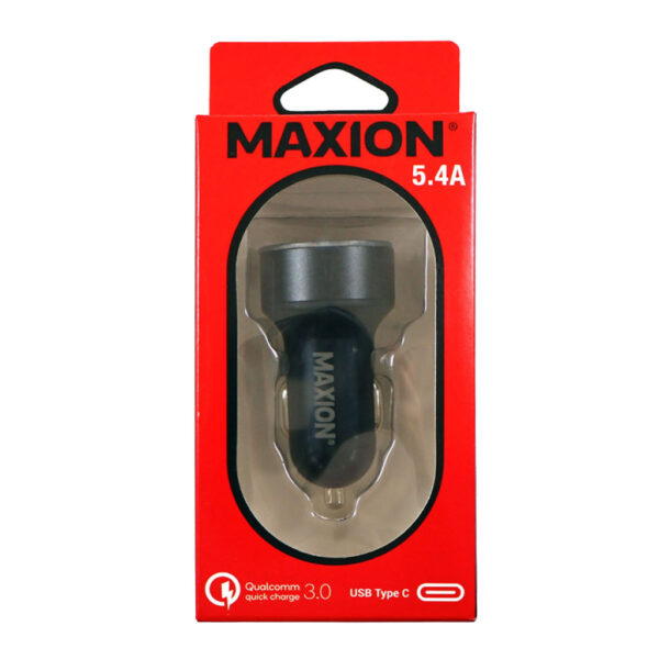 Упаковка автомобільного зарядного пристрою Maxion MXAC-CC036 5,4A