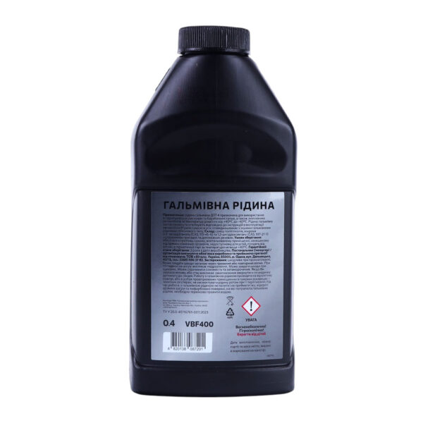Гальмівна рідина DOT 4 Vitol 0,4 л VBF400