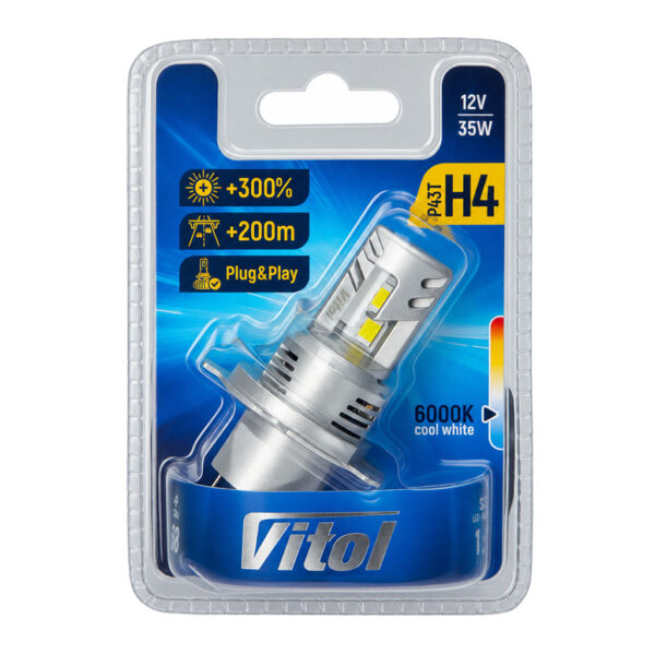 Цоколь світлодіодної лампи H4 Vitol LV1