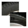Шина до і після обробки чорнінням Zollex Black Tire Polish